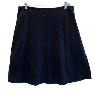 Talbots cotton modal spandex casual faux wrap skirt size petite medium